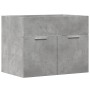 Armario para lavabo contrachapada gris hormigón 60x38,5x46 cm de , Muebles de baño - Ref: Foro24-856208, Precio: 46,98 €, Des...