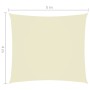 Toldo de vela rectangular tela Oxford color crema 4x5 m de vidaXL, Sombrillas - Ref: Foro24-135216, Precio: 47,80 €, Descuent...