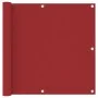 Toldo para balcón tela oxford rojo 90x600 cm de vidaXL, Sombrillas - Ref: Foro24-135039, Precio: 25,12 €, Descuento: %