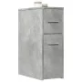 Armario de baño estrecho con ruedas madera gris hormigón de , Taquillas y armarios de almacenamiento - Ref: Foro24-855280, Pr...