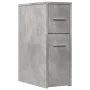 Armario de baño estrecho con ruedas madera gris hormigón de , Taquillas y armarios de almacenamiento - Ref: Foro24-855280, Pr...