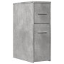 Armario de baño estrecho con ruedas madera gris hormigón de , Taquillas y armarios de almacenamiento - Ref: Foro24-855280, Pr...