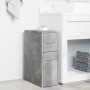 Armario de baño estrecho con ruedas madera gris hormigón de , Taquillas y armarios de almacenamiento - Ref: Foro24-855280, Pr...
