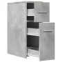 Armario de baño estrecho con ruedas madera gris hormigón de , Taquillas y armarios de almacenamiento - Ref: Foro24-855280, Pr...