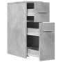 Armario de baño estrecho con ruedas madera gris hormigón de , Taquillas y armarios de almacenamiento - Ref: Foro24-855280, Pr...