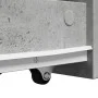 Armario de baño estrecho con ruedas madera gris hormigón de , Taquillas y armarios de almacenamiento - Ref: Foro24-855280, Pr...