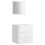 Set muebles de baño 2 piezas madera contrachapada blanco brillo de , Muebles de baño - Ref: Foro24-804779, Precio: 46,83 €, D...