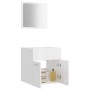 Set muebles de baño 2 piezas madera contrachapada blanco brillo de , Muebles de baño - Ref: Foro24-804779, Precio: 46,83 €, D...