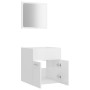 Set muebles de baño 2 piezas madera contrachapada blanco brillo de , Muebles de baño - Ref: Foro24-804779, Precio: 46,83 €, D...