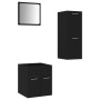 Juego de muebles de baño madera de ingeniería negro de , Muebles de baño - Ref: Foro24-3070992, Precio: 91,98 €, Descuento: %