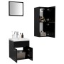 Juego de muebles de baño madera de ingeniería negro de , Muebles de baño - Ref: Foro24-3070992, Precio: 91,98 €, Descuento: %