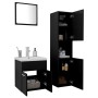 Juego de muebles de baño madera de ingeniería negro de , Muebles de baño - Ref: Foro24-3071397, Precio: 238,95 €, Descuento: %
