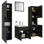 Conjunto de muebles de baño aglomerado negro de , Muebles de baño - Ref: Foro24-3071487, Precio: 299,45 €, Descuento: %