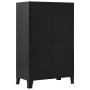 Armario oficina indutrial puertas malla acero negro 75x40x120cm de , Armarios archivadores - Ref: Foro24-145355, Precio: 223,...