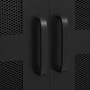 Armario oficina indutrial puertas malla acero negro 75x40x120cm de , Armarios archivadores - Ref: Foro24-145355, Precio: 223,...
