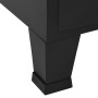 Armario oficina indutrial puertas malla acero negro 75x40x120cm de , Armarios archivadores - Ref: Foro24-145355, Precio: 223,...