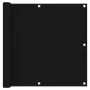 Toldo para balcón tela oxford negro 90x600 cm de vidaXL, Sombrillas - Ref: Foro24-135063, Precio: 32,21 €, Descuento: %