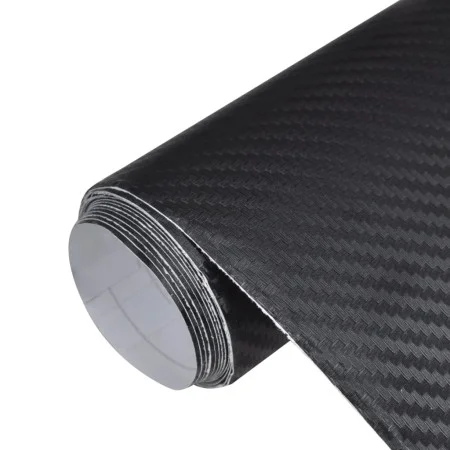 3D sheets for car, 2 units, matte black, 100x150 cm + 50x150 cm by , Vehicle vinyls - Ref: Foro24-210715, Price: 18,85 €, Dis...