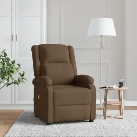 Sillón de masaje eléctrico tela marrón de , Sillones de masaje eléctricos - Ref: Foro24-340938, Precio: 231,05 €, Descuento: %