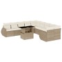 Set de sofás de jardín 11pzas con cojines ratán sintético beige de , Conjuntos de jardín - Ref: Foro24-3268798, Precio: 827,7...