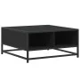 Mesa de centro madera ingeniería y metal negro 60,5x60,5x30 cm de , Mesas de centro - Ref: Foro24-848764, Precio: 45,44 €, De...
