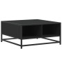 Mesa de centro madera ingeniería y metal negro 60,5x60,5x30 cm de , Mesas de centro - Ref: Foro24-848764, Precio: 46,05 €, De...