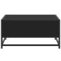 Mesa de centro madera ingeniería y metal negro 60,5x60,5x30 cm de , Mesas de centro - Ref: Foro24-848764, Precio: 45,44 €, De...