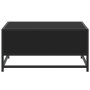 Mesa de centro madera ingeniería y metal negro 60,5x60,5x30 cm de , Mesas de centro - Ref: Foro24-848764, Precio: 46,05 €, De...