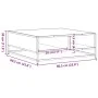 Mesa de centro madera ingeniería y metal negro 60,5x60,5x30 cm de , Mesas de centro - Ref: Foro24-848764, Precio: 45,44 €, De...