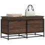 Caja de almacenaje con tapa madera marrón roble 100x40x51,5 cm de , Cestas para almacenaje - Ref: Foro24-848808, Precio: 78,5...