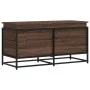 Caja de almacenaje con tapa madera marrón roble 100x40x51,5 cm de , Cestas para almacenaje - Ref: Foro24-848808, Precio: 78,5...