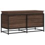 Caja de almacenaje con tapa madera marrón roble 100x40x51,5 cm de , Cestas para almacenaje - Ref: Foro24-848808, Precio: 79,3...