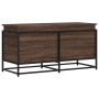 Caja de almacenaje con tapa madera marrón roble 100x40x51,5 cm de , Cestas para almacenaje - Ref: Foro24-848808, Precio: 79,3...