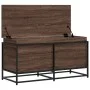 Caja de almacenaje con tapa madera marrón roble 100x40x51,5 cm de , Cestas para almacenaje - Ref: Foro24-848808, Precio: 78,5...