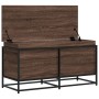 Caja de almacenaje con tapa madera marrón roble 100x40x51,5 cm de , Cestas para almacenaje - Ref: Foro24-848808, Precio: 79,3...