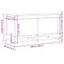 Caja de almacenaje con tapa madera marrón roble 100x40x51,5 cm de , Cestas para almacenaje - Ref: Foro24-848808, Precio: 79,3...