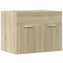 Armario para lavabo contrachapada color roble 60x38,5x46 cm de , Muebles de baño - Ref: Foro24-856207, Precio: 47,50 €, Descu...