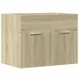 Armario para lavabo contrachapada color roble 60x38,5x46 cm de , Muebles de baño - Ref: Foro24-856207, Precio: 46,28 €, Descu...