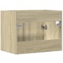 Armario para lavabo contrachapada color roble 60x38,5x46 cm de , Muebles de baño - Ref: Foro24-856207, Precio: 47,50 €, Descu...