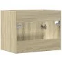 Armario para lavabo contrachapada color roble 60x38,5x46 cm de , Muebles de baño - Ref: Foro24-856207, Precio: 46,28 €, Descu...