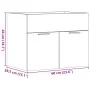 Armario para lavabo contrachapada color roble 60x38,5x46 cm de , Muebles de baño - Ref: Foro24-856207, Precio: 46,28 €, Descu...