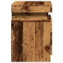 Mesitas de noche con LED 2 uds madera envejecida 35x39x55 cm de , Mesitas de noche - Ref: Foro24-857655, Precio: 112,40 €, De...
