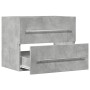Armario para lavabo aglomerado gris hormigón 60x38,5x48 cm de , Muebles de baño - Ref: Foro24-856224, Precio: 47,66 €, Descue...