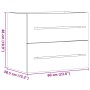 Armario para lavabo aglomerado gris hormigón 60x38,5x48 cm de , Muebles de baño - Ref: Foro24-856224, Precio: 47,66 €, Descue...