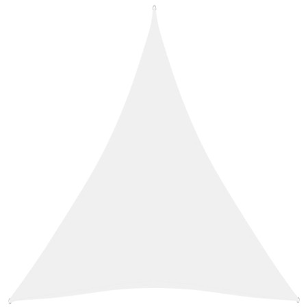 Toldo de vela triangular tela Oxford blanco 4x5x5 m de vidaXL, Sombrillas - Ref: Foro24-135289, Precio: 34,39 €, Descuento: %