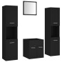 Juego de muebles de baño madera de ingeniería negro de , Muebles de baño - Ref: Foro24-3071037, Precio: 174,24 €, Descuento: %