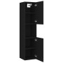 Juego de muebles de baño madera de ingeniería negro de , Muebles de baño - Ref: Foro24-3071037, Precio: 174,24 €, Descuento: %