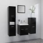 Juego de muebles de baño madera de ingeniería negro de , Muebles de baño - Ref: Foro24-3071082, Precio: 233,08 €, Descuento: %