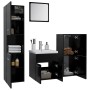 Juego de muebles de baño madera de ingeniería negro de , Muebles de baño - Ref: Foro24-3071082, Precio: 233,08 €, Descuento: %