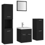 Juego de muebles de baño madera de ingeniería negro de , Muebles de baño - Ref: Foro24-3071352, Precio: 275,47 €, Descuento: %